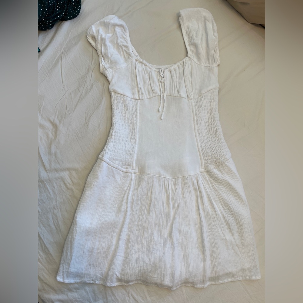 Hollister White Puff Sleeve Top